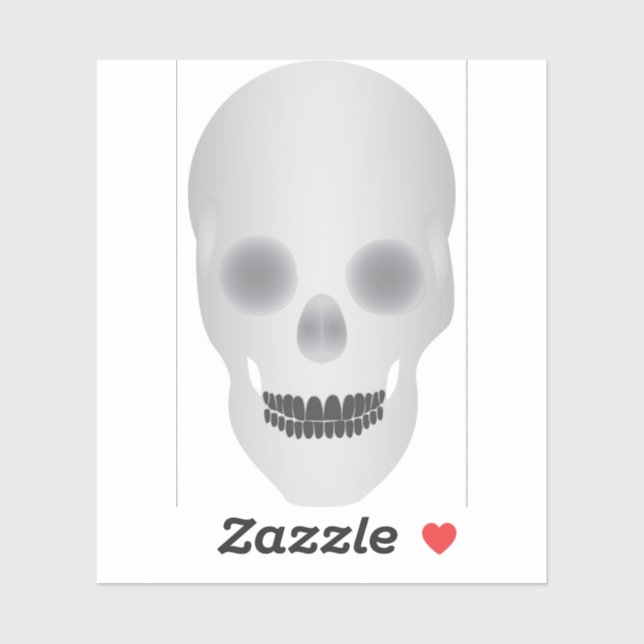 Adesivo Crânio (Folha)