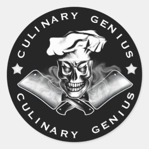Adesivo Crânio 3,1 do cozinheiro chefe