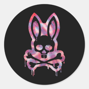Adesivo Crânio Assustador E Crossbones D Rabbit Horror Bun