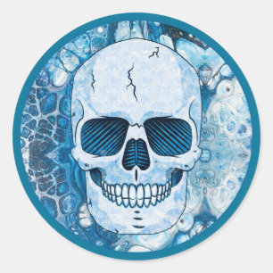 Adesivo Cranio Azul Legal