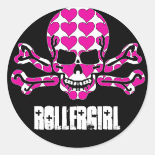 Adesivo crânio cheio de coração