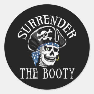 Adesivo Crânio com um só olho e Crossbones do pirata