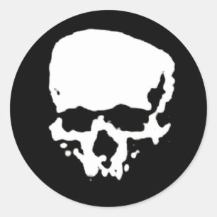 Adesivo Crânio da assinatura do Dia da Imagem