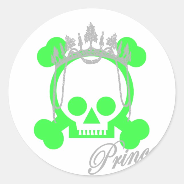 Adesivo crânio da princesa (Frente)