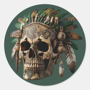 Adesivo Crânio de Clã Tribal