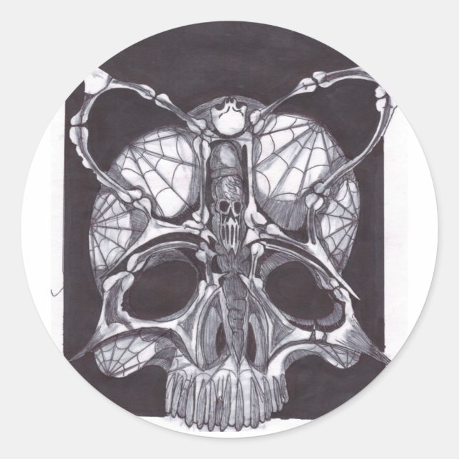 Adesivo Crânio de Deathshead (Frente)