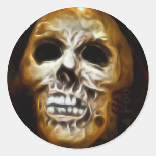 Adesivo Crânio de Halloween