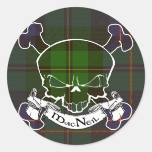 Adesivo Crânio de MacNeil Tartan