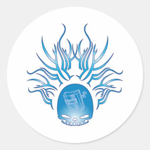 Adesivo Crânio de Soldadura