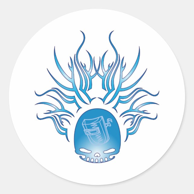 Adesivo Crânio de Soldadura (Frente)