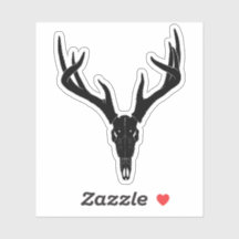 Crânio de Veado Branco Personalizável