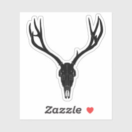 Adesivo Crânio de Veado Mula Personalizável