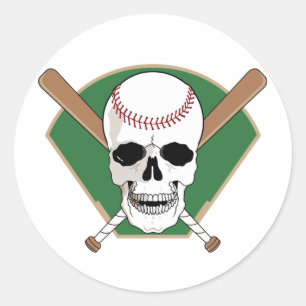 Adesivo Crânio do basebol