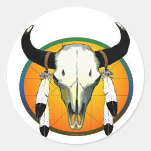 Adesivo crânio do búfalo