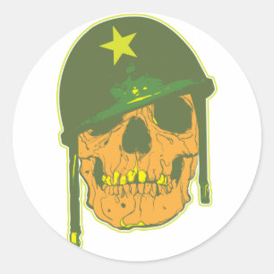 Adesivo Crânio do exército