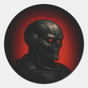Adesivo Crânio do Exterminador Modo Força Arte Ficção Cien