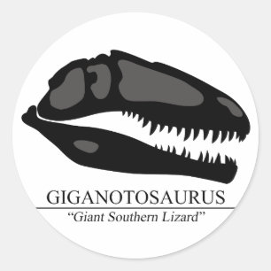 Adesivo Crânio do Giganotosaurus
