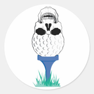 Adesivo Crânio do golfe