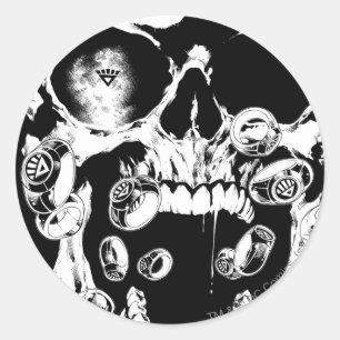 Adesivo Crânio e anéis