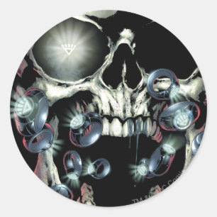 Adesivo Crânio e anéis - cor