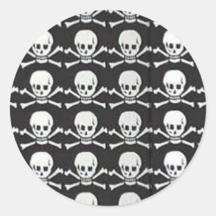 Adesivo Crânio e Crossbones