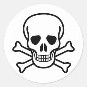 Adesivo crânio e crossbones