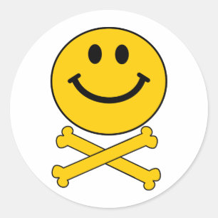 Adesivo crânio e crossbones