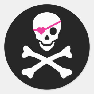 Adesivo Crânio e Crossbones