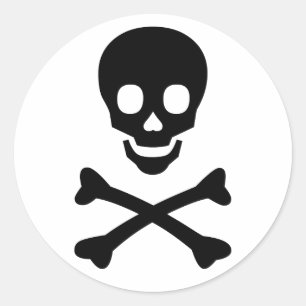 Adesivo Crânio e ossos