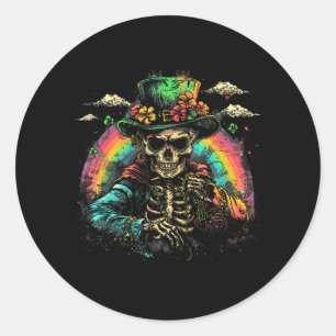 Adesivo Crânio Esqueleto - Leprechaun Dia de São Patrício