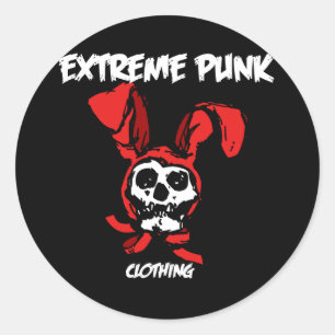 Adesivo Crânio extremo do coelho do punk