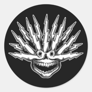 Adesivo Crânio fritado II