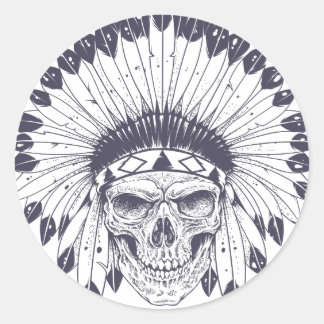 Adesivo Crânio indiano