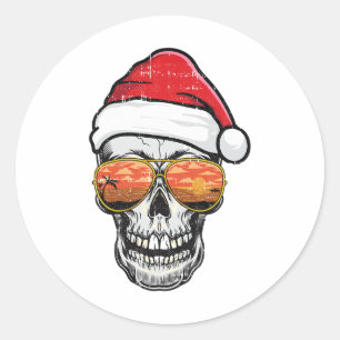 Adesivo Cranio Natal Em Julho Praia Tropical Verão Férias