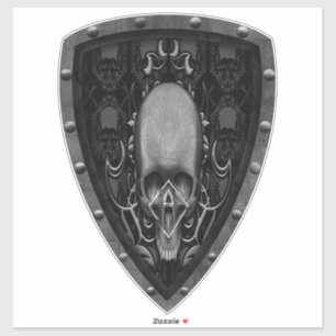 Adesivo crânio Padrão floral