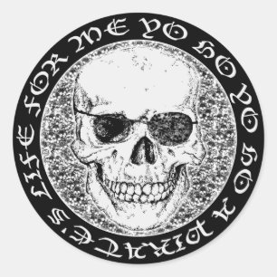 Adesivo crânio pirata