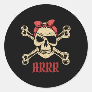 Adesivo Crânio Pirata Com Aterro E Ndana