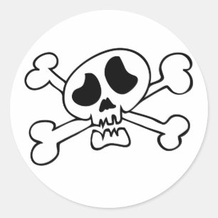 Adesivo Crânio principal dos desenhos animados