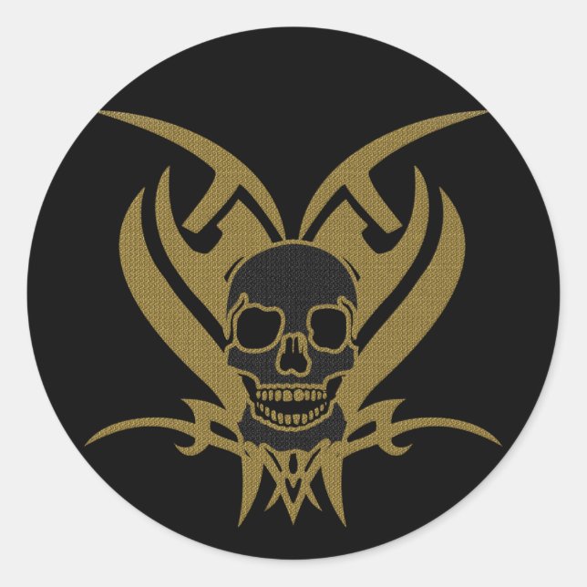 ADESIVO CRÂNIO TRIBAL (Frente)