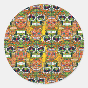 Adesivo Crânios De Açúcar