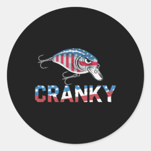 Adesivo Cranky Usa Crankit Pesca Dia dos Pais
