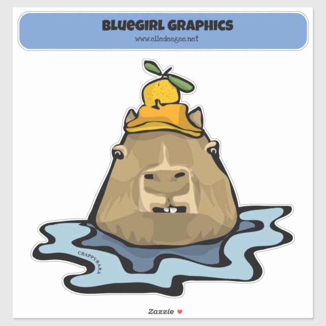 Adesivo Crappybara (Folha)