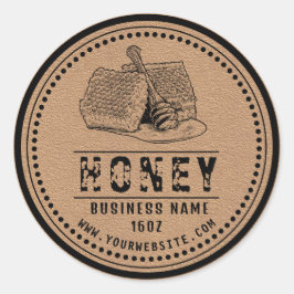 Adesivo Cravagem de mel | Logotipo de mel