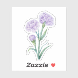 Adesivo Cravo Lavanda Aguarela Botânica CuLavender