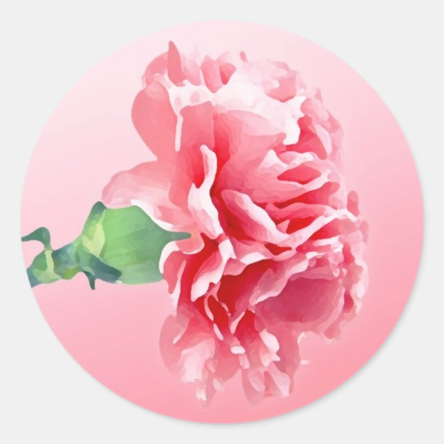 Adesivo Cravo rosa (Frente)