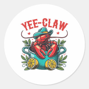 Adesivo Crawfish Boil Cowboy Hat Texas Louisiana Party Yee