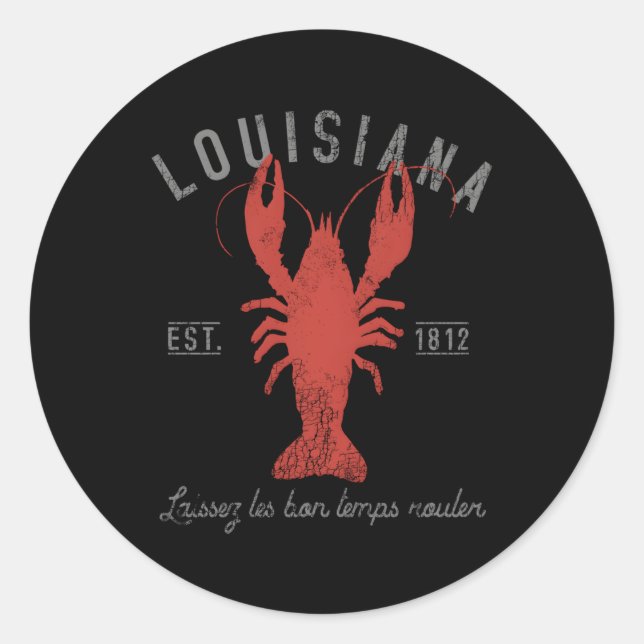 Adesivo Crawfish Boil Louisiana Laissez Les Bon Temps Roul (Frente)