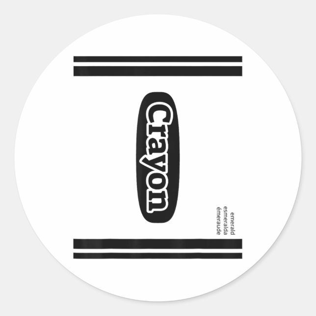 Adesivo Crayon Emerald Green Group Costume (Frente)