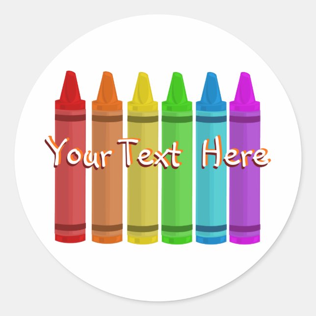 Adesivo Crayon Stickers (Frente)