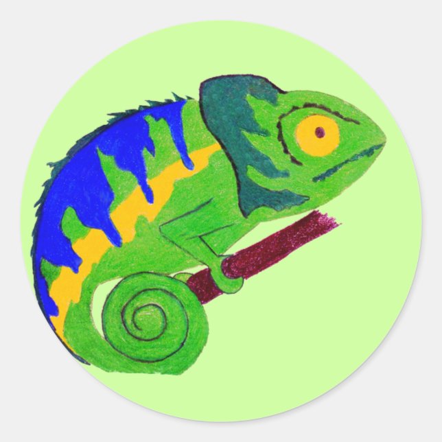 Adesivo Crazy Chameleon Sticker (Frente)